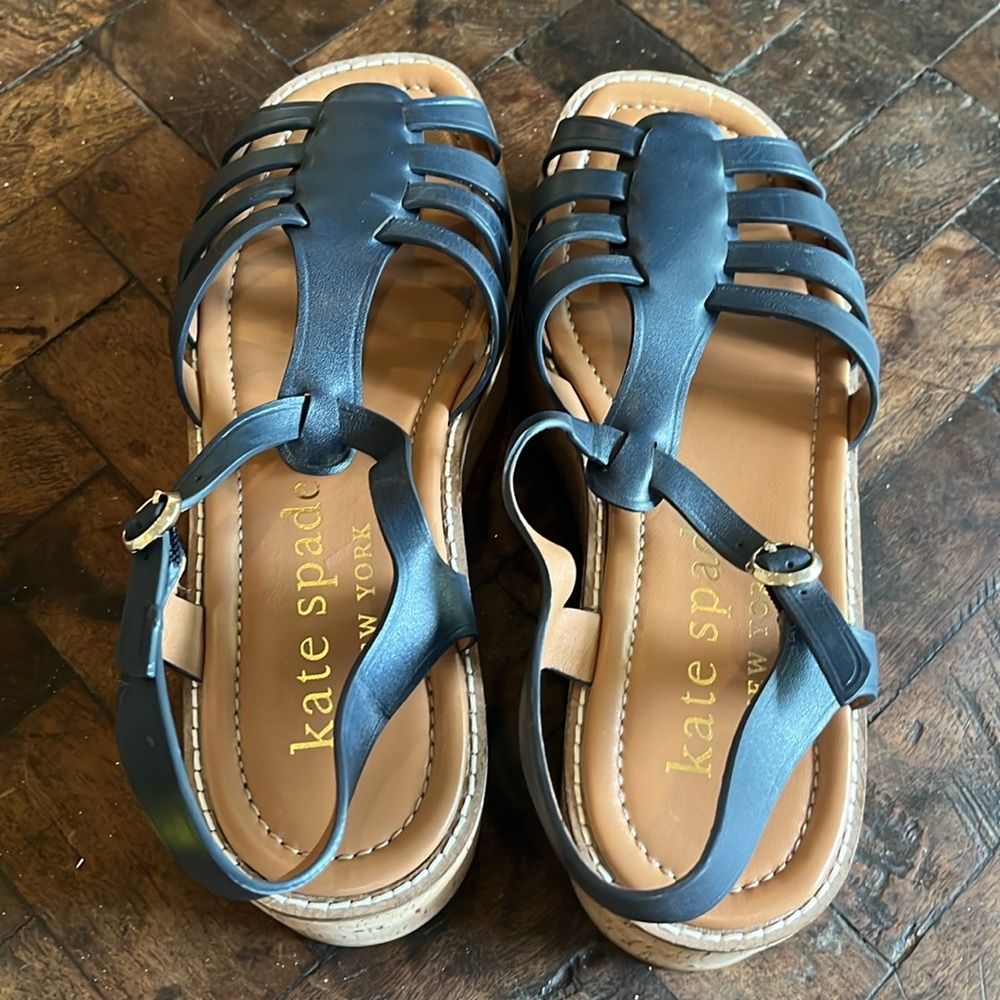 Kate Spade Navy Mabel Cork Platform Sandals - Picture 10 of 10